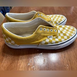 Yellow checkered vans
